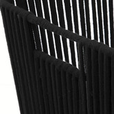 Panier tissu 31x31cm, noir Manille