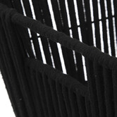 Panier tissu 31x15cm, noir Manille