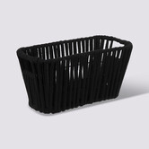 Panier tissu 15x31 cm, noir Manille