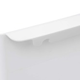 Poubelle rétractable de porte 8l, noir & blanc