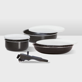 Batterie de cuisine, aluminium pressé Amovible