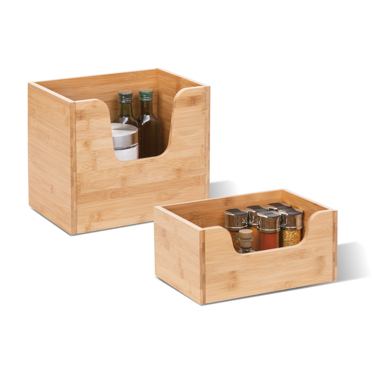 Panier empilable, petit modèle Bambou