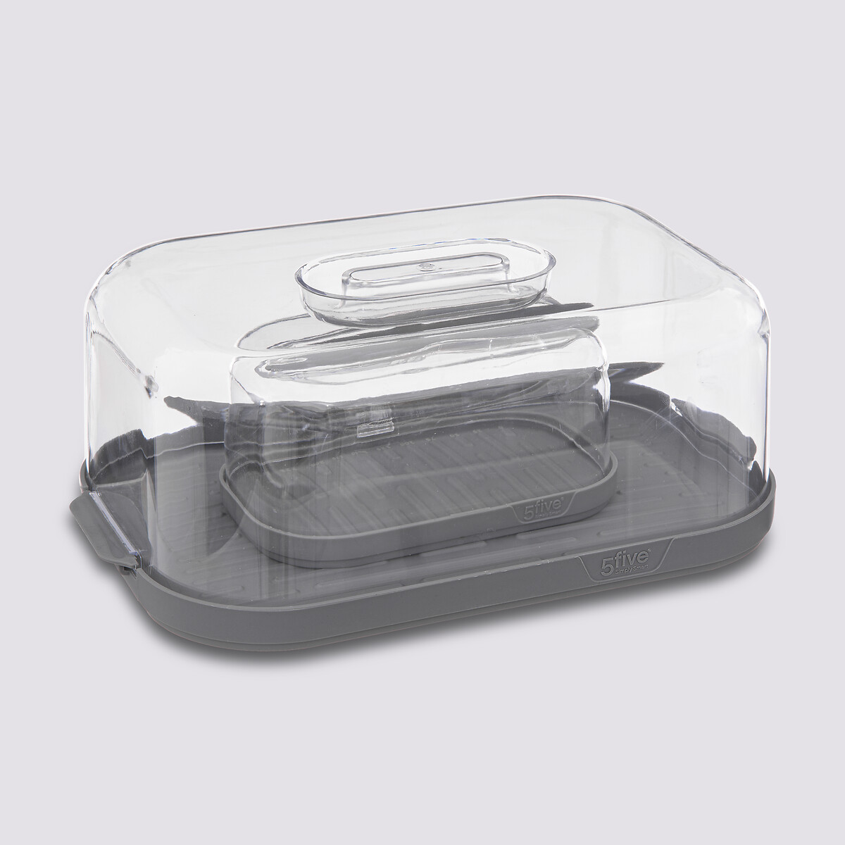 Boîte à fromage et beurrier, gris Fresh eat