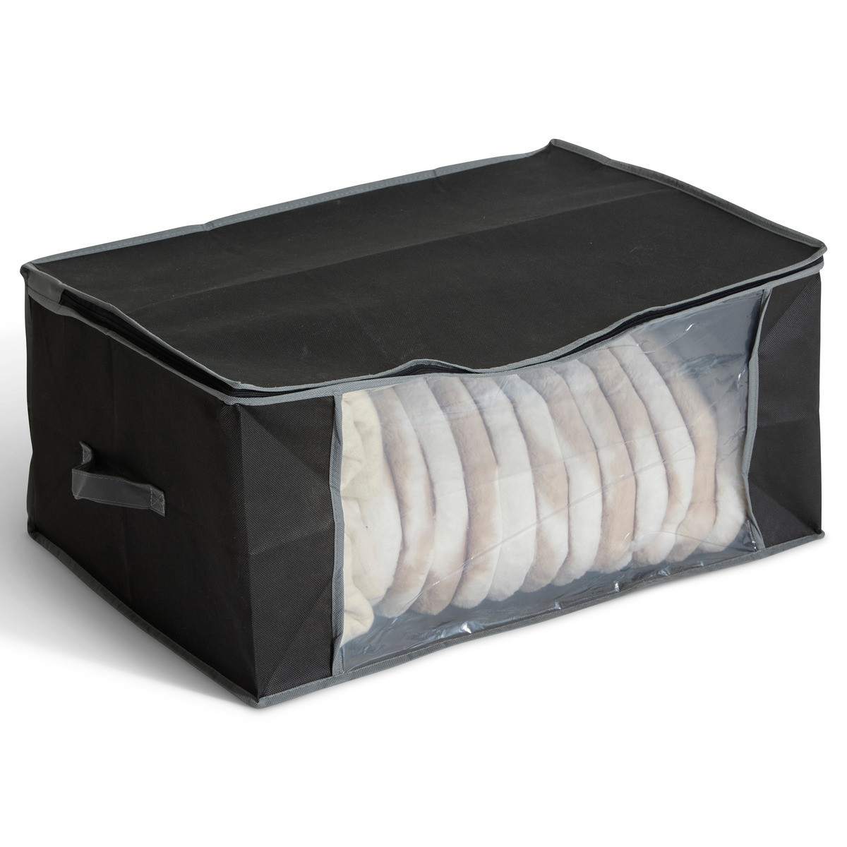 Housse rangements lit petit modèle, noir Dressy