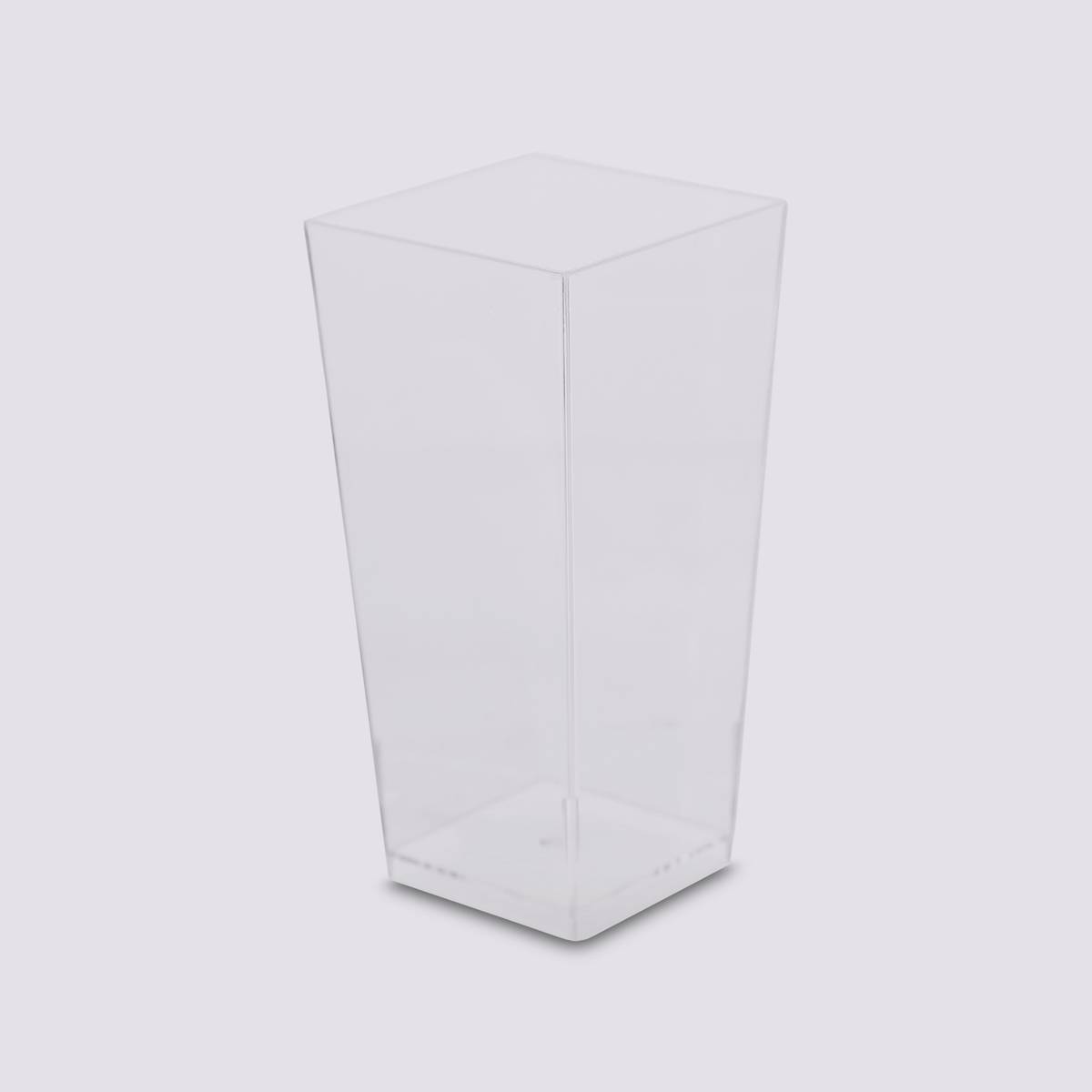 8 verrines carrées, plastique 