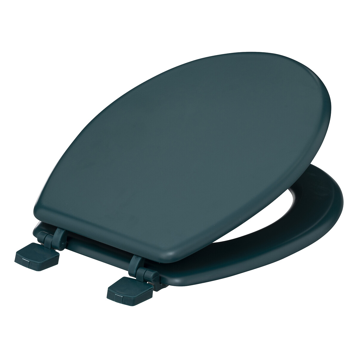 Abattant wc bois, bleu pétrole Colorama