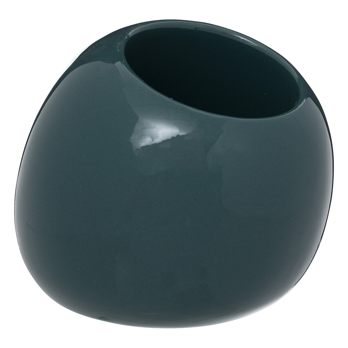 Brosse wc céramique, bleu pétrole Colorama