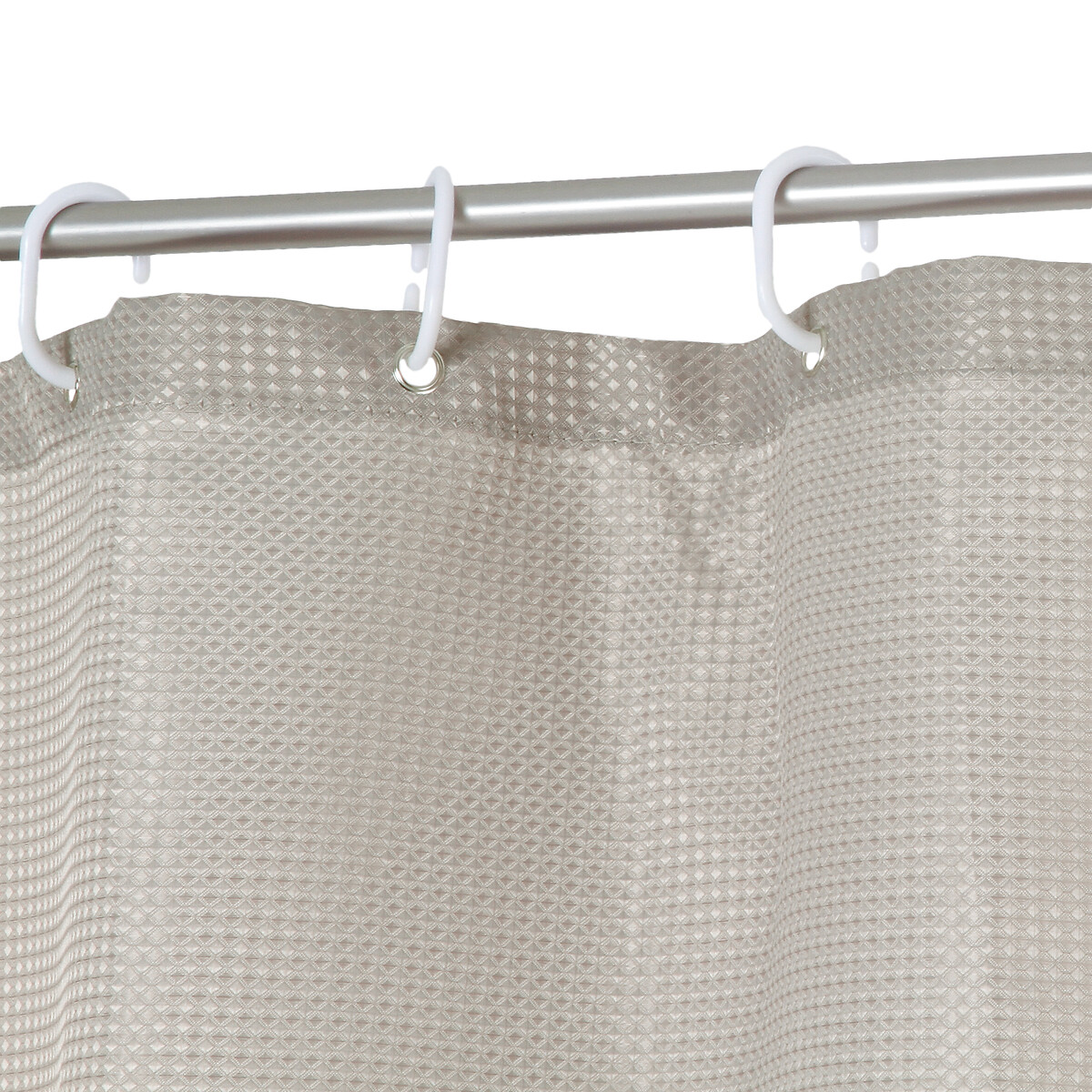 Rideau de douche 180x200cm, taupe Modern color