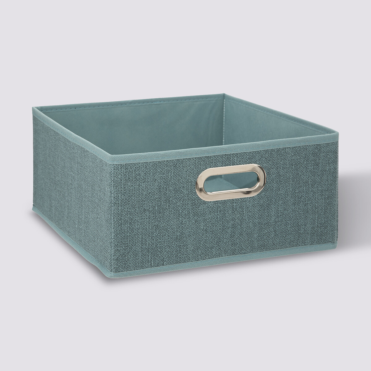 Panier tissu 31x15 cm, bleu pétrole chiné Mix'n modul