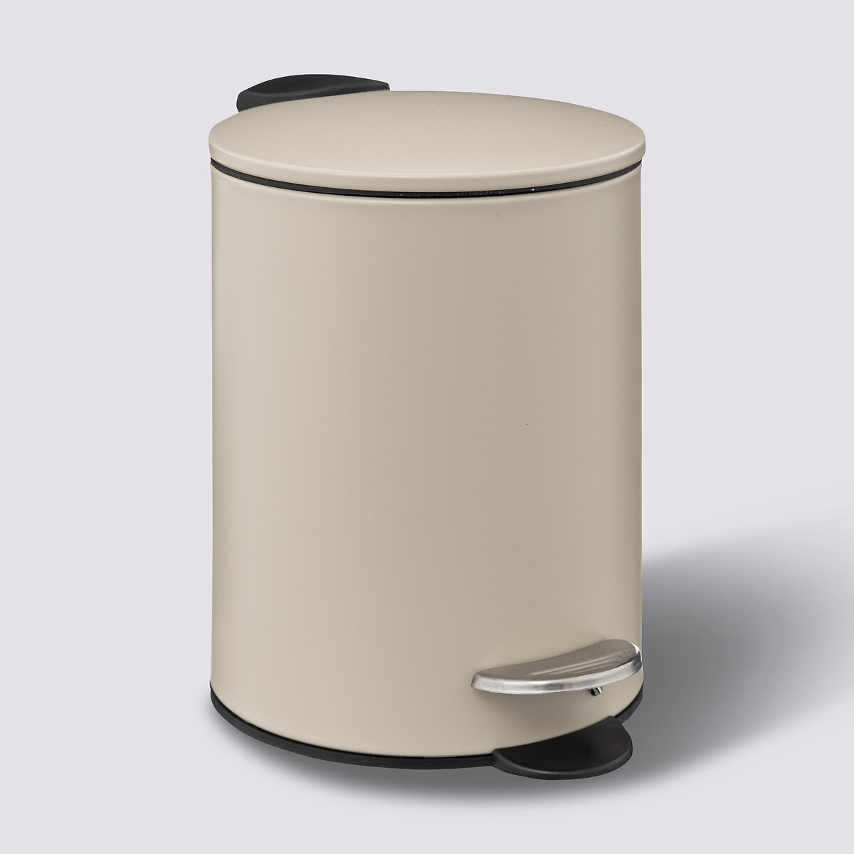 Poubelle métal soft close 3l, beige naturel Colorama