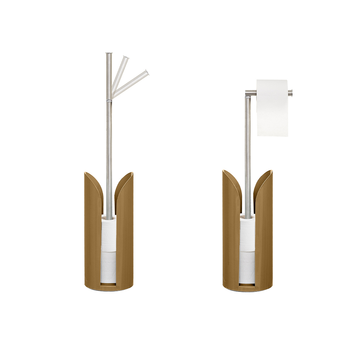 Dérouleur tige flexible métal, marron malt Colorama