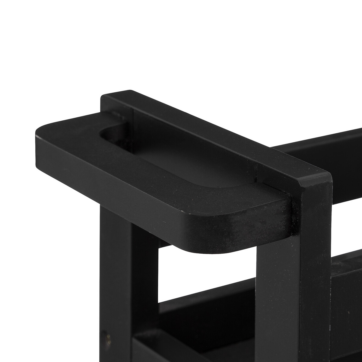 Desserte à roulettes 3 niveaux, noir khôl Colorama