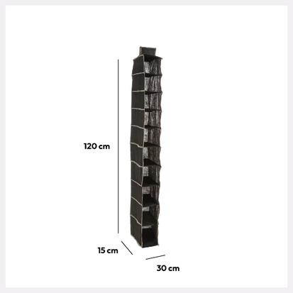 Range-chaussures x10 à accrocher, noir Dressy