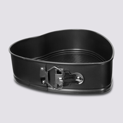 Moule coeur démontable métal, 24cm 