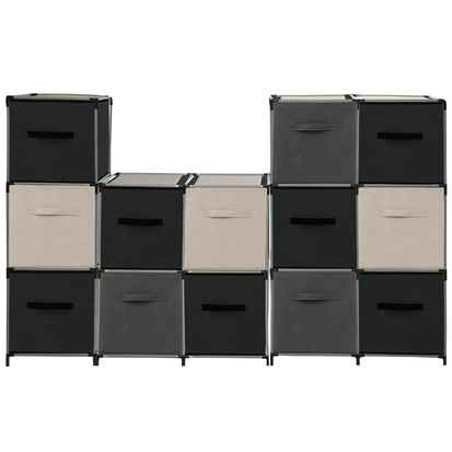 Panier tissu 31x31 cm, gris anthracite Mix'n modul