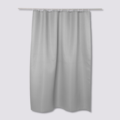 Rideau de douche 180x200cm, gris Modern color