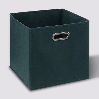 Panier tissu 31x31 cm, bleu pétrole Mix'n modul