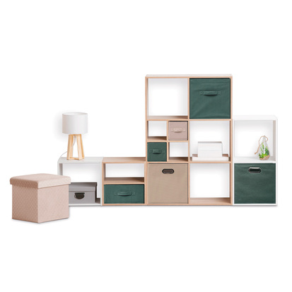 Panier tissu 31x15 cm, lin Mix'n modul