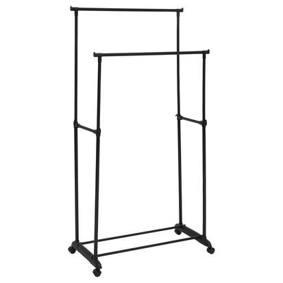 Portant à vêtement double à roulettes Coaty