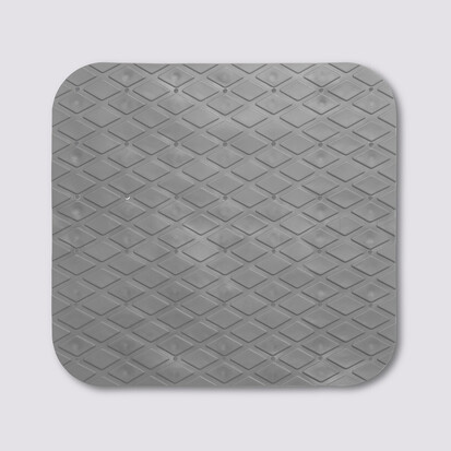 Tapis anti-dérapant 50x50cm, gris galet 