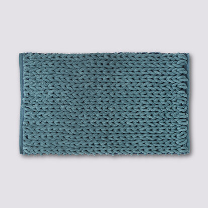 Tapis de bain 50x75 cm, bleu pétrole Colorama