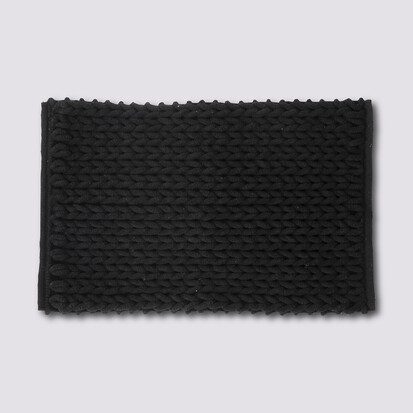 Tapis de bain 50x75 cm, noir khôl Colorama