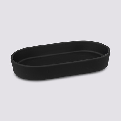 Plateau en grès, noir khôl Colorama