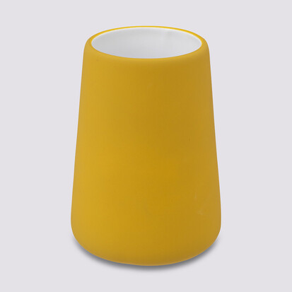 Gobelet en céramique, jaune moutarde Colorama