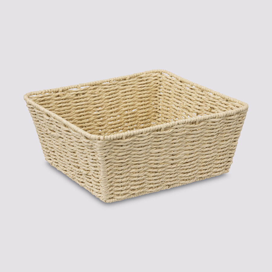 Corbeille tressée carré 28 cm Kord