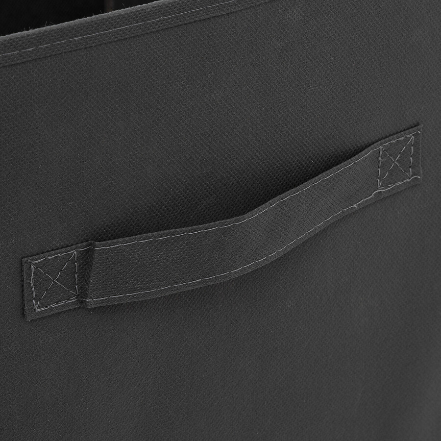 Panier tissu 31x31 cm, gris anthracite Mix'n modul