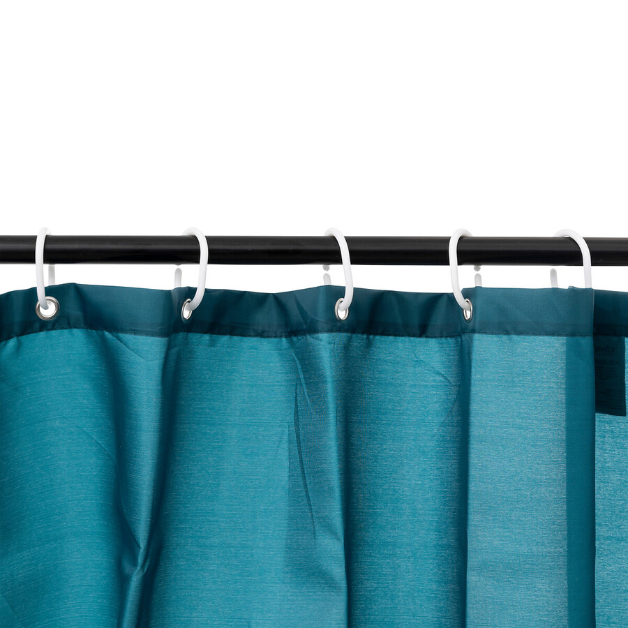 Rideau de douche 180x200cm, bleu pétrole Colorama