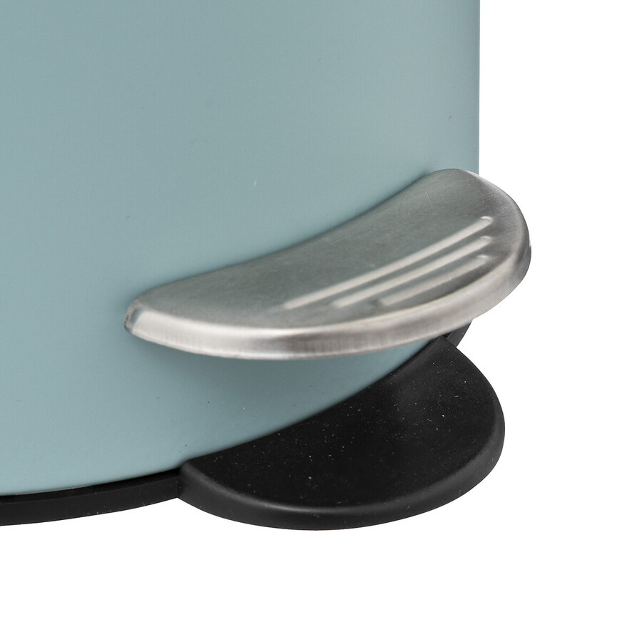 Poubelle métal soft close 3l, bleu artic Colorama