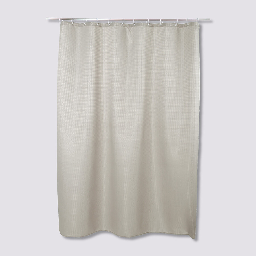 Rideau de douche 180x200cm, taupe Modern color