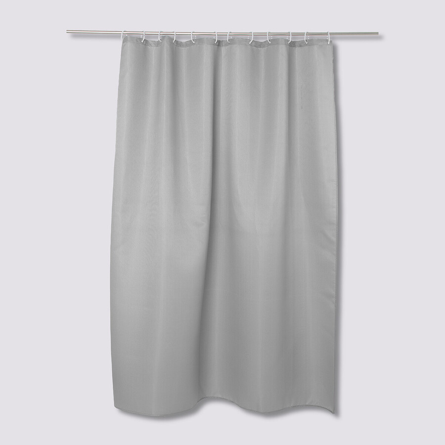 Rideau de douche 180x200cm, gris Modern color