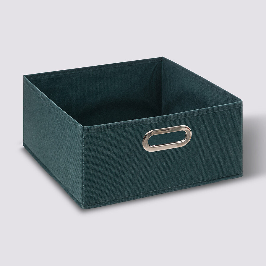 Panier tissu 31x15 cm, bleu pétrole Mix'n modul