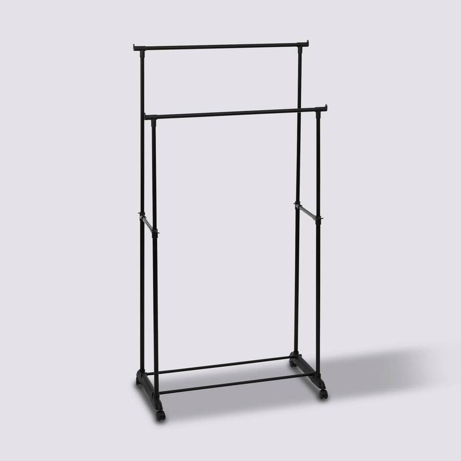 Portant à vêtement double à roulettes Coaty