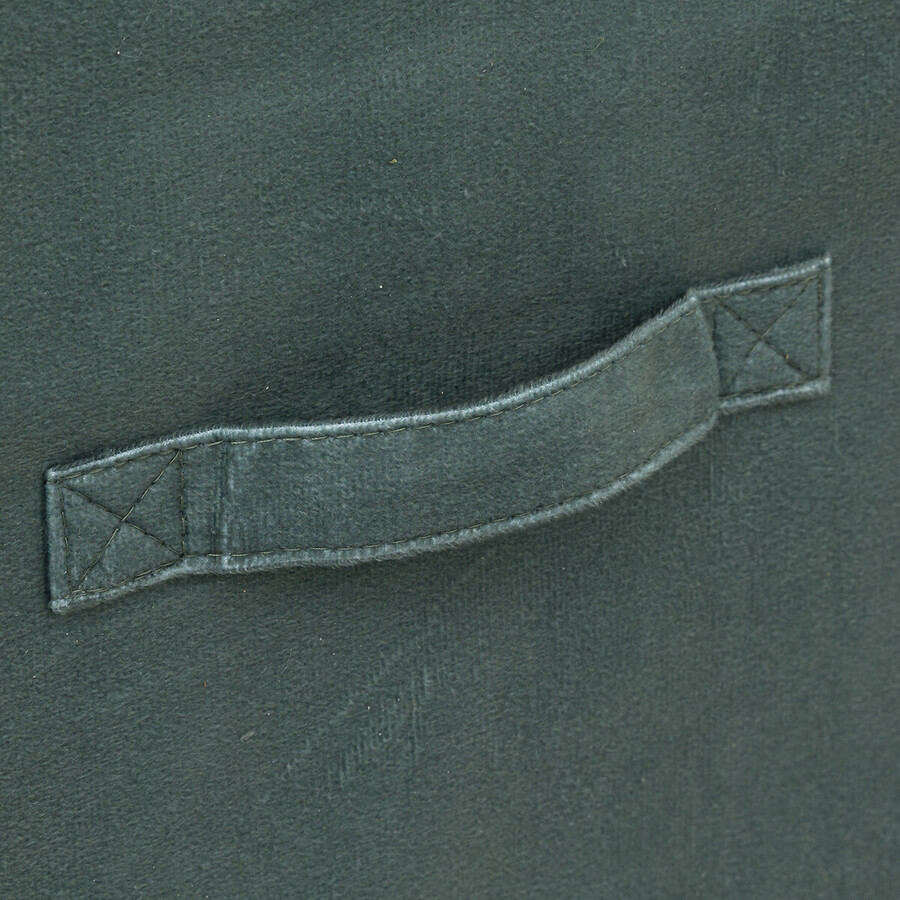 Panier velours 31x31 cm, vert kaki Mix'n modul