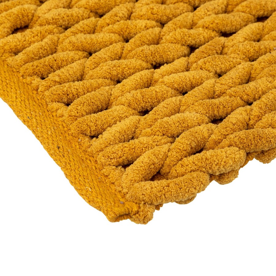 Tapis de bain 50x75 cm, jaune moutarde Colorama