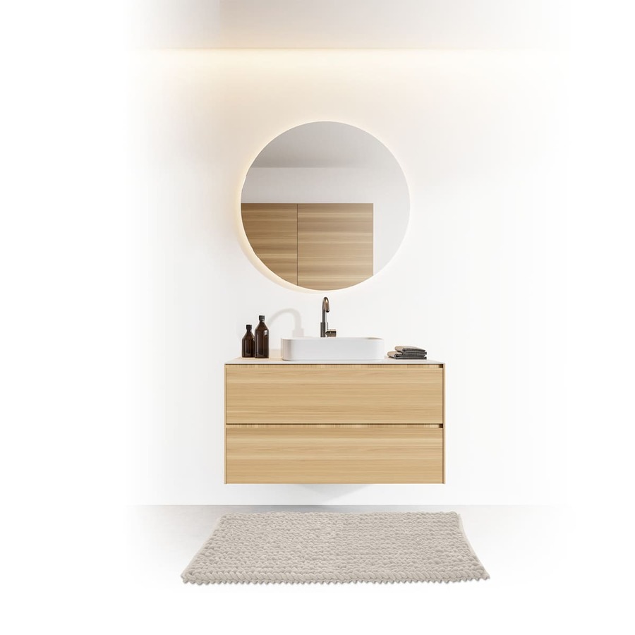 Tapis de bain 50x75 cm, beige naturel Colorama