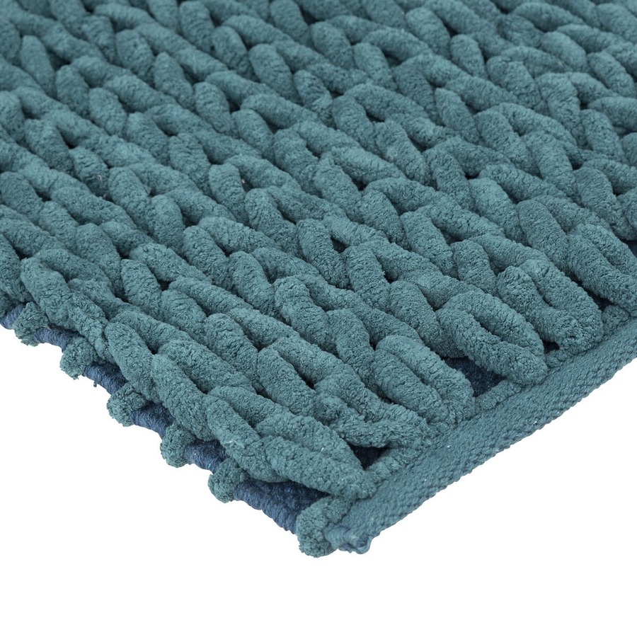 Tapis de bain 50x75 cm, bleu pétrole Colorama