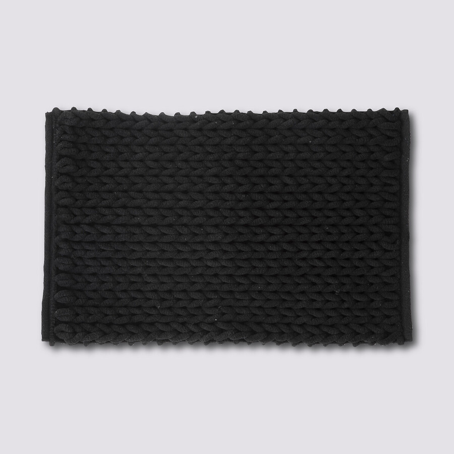 Tapis de bain 50x75 cm, noir khôl Colorama