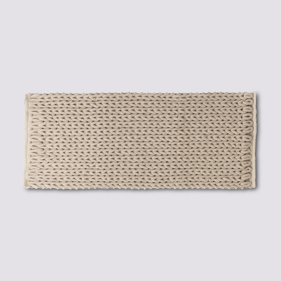 Tapis de bain 50x120 cm, beige naturel Colorama