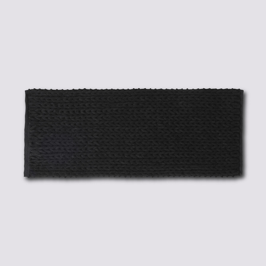Tapis de bain 50x120 cm, noir khôl Colorama