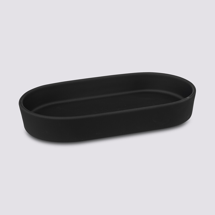 Plateau en grès, noir khôl Colorama