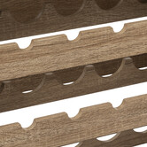 Meuble bar x25bouteilles, effet chêne naturel Aliaj