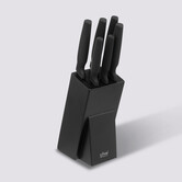 Bloc 6 couteaux, noir 
