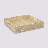 Plateau carré 35cm, beige Kord