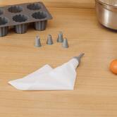 Poche à douilles avec 6 douilles, gris 