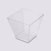 12 verrines carrées, plastique