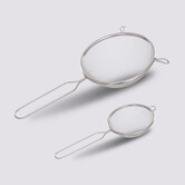 Lot de 2 passoires tamis en inox 